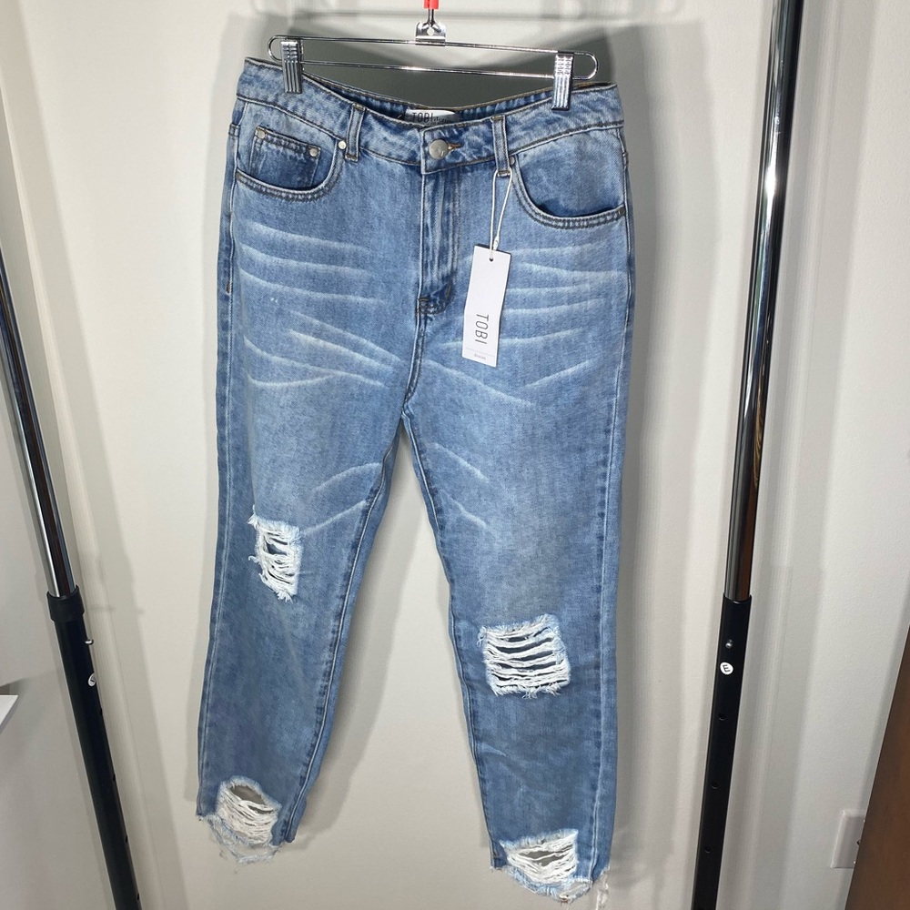 Brand: TOBI, Size: 28, Straight leg mom jeans